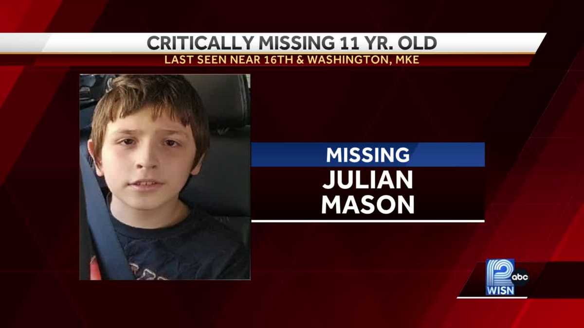 Critical Missing 11 Year Old Boy Found Safe 9559