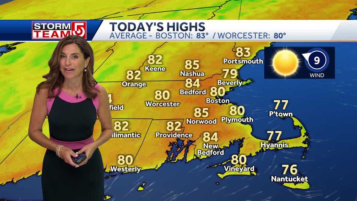Video: Sunny, clear day with temps in 80s