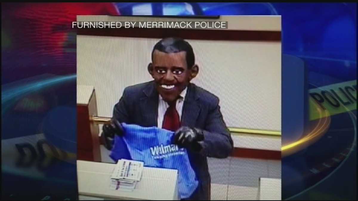 Video Man wore Obama mask during bank robbery, say police