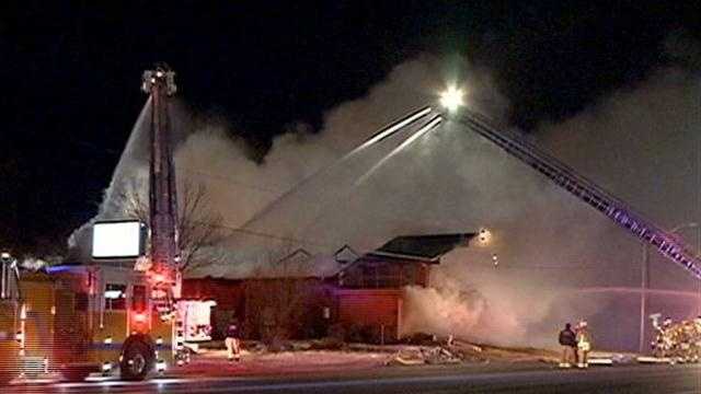 Fire destroys abandoned church in Springdale