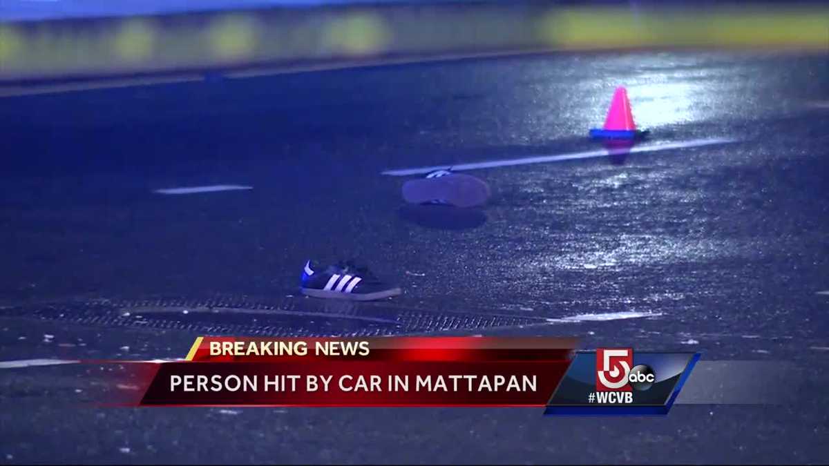 Person hit by car in Boston