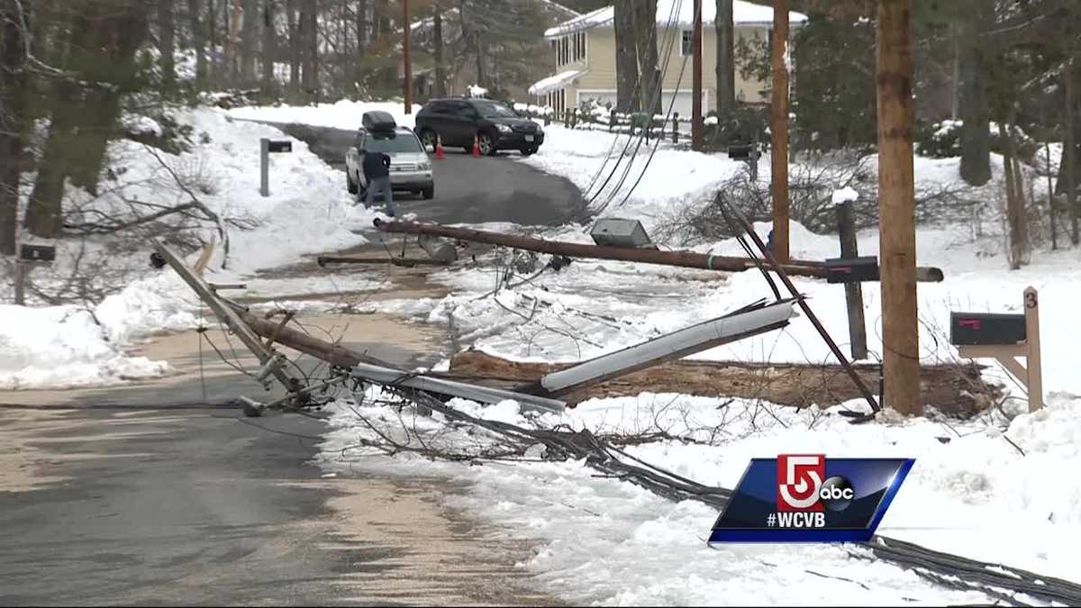 Utility crews scramble to fix poles, restore power