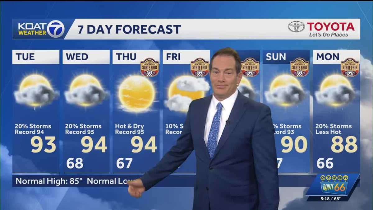 Near-record highs expected today before monsoon storms develop, Flood Watch issued for Ruidoso