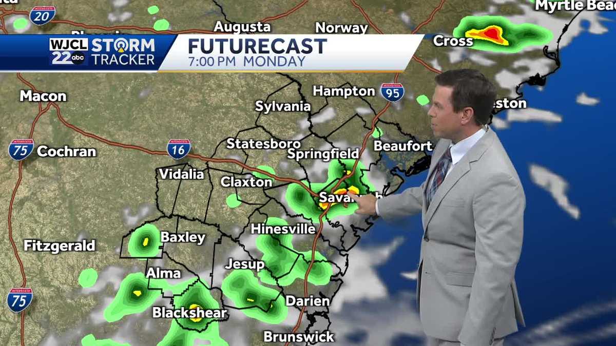 Hot today with a few showers or thunderstorms this afternoon - WJCL