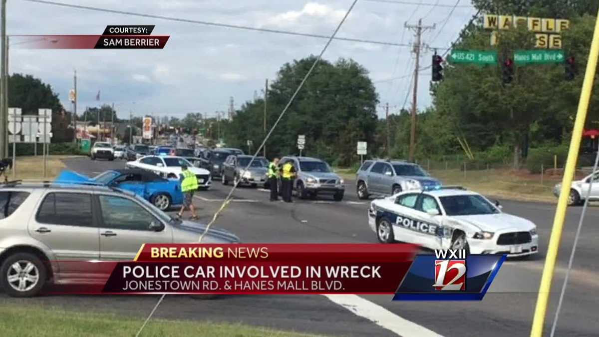 WinstonSalem police car involved in crash