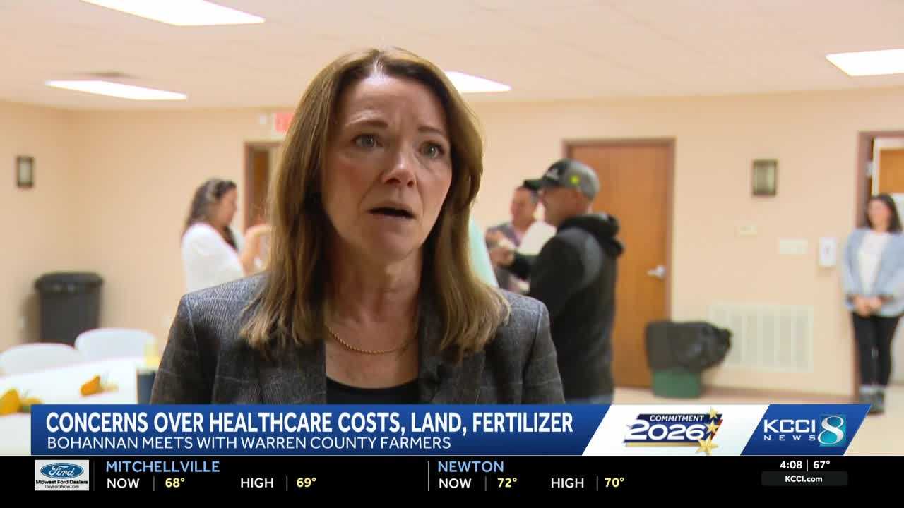 kcci.com - Natalia Gomez del Campo - Christina Bohannan talks prices, healthcare, and more with farmers in Warren County
