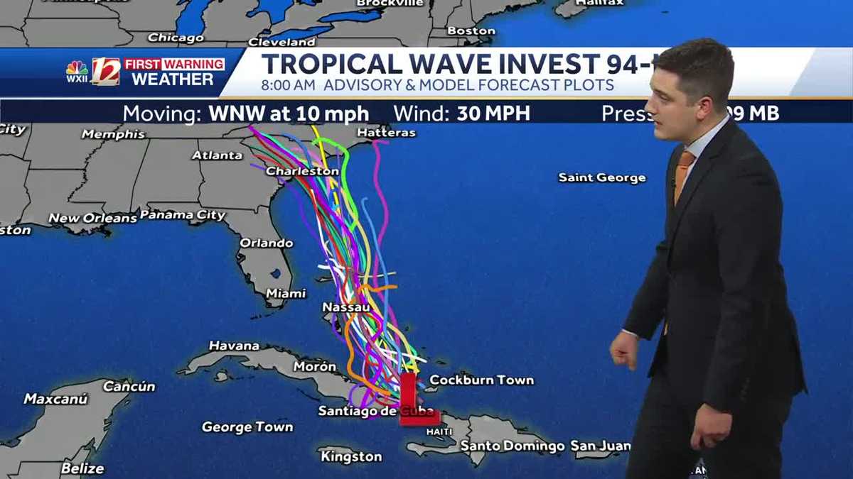 Few showers and storms on Friday, tracking the tropics - WXII