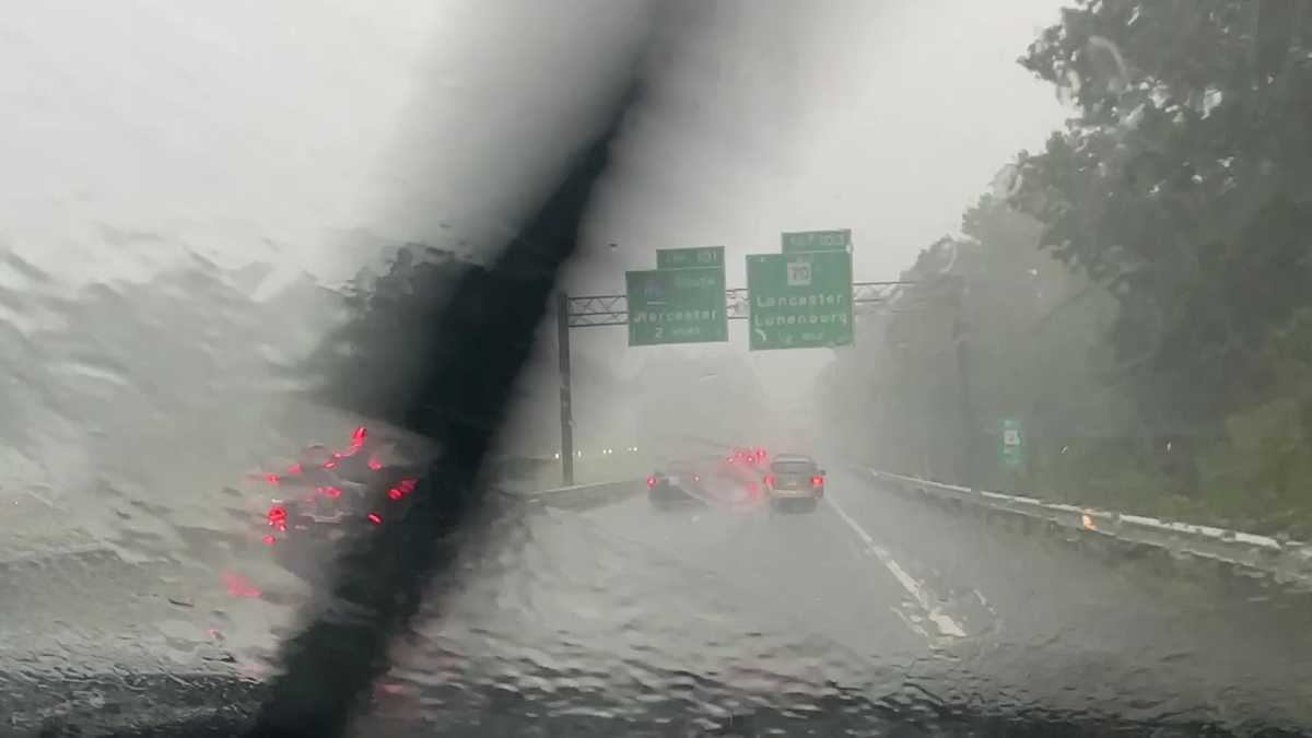 Some Mass. roads, highways closed amid flash flooding