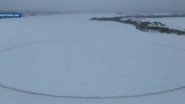 Volunteers create massive ice disk in Madawaska, Maine - Vimarsana News