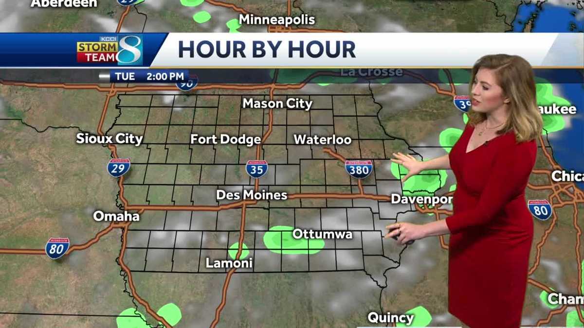 A hot Wednesday with spotty showers