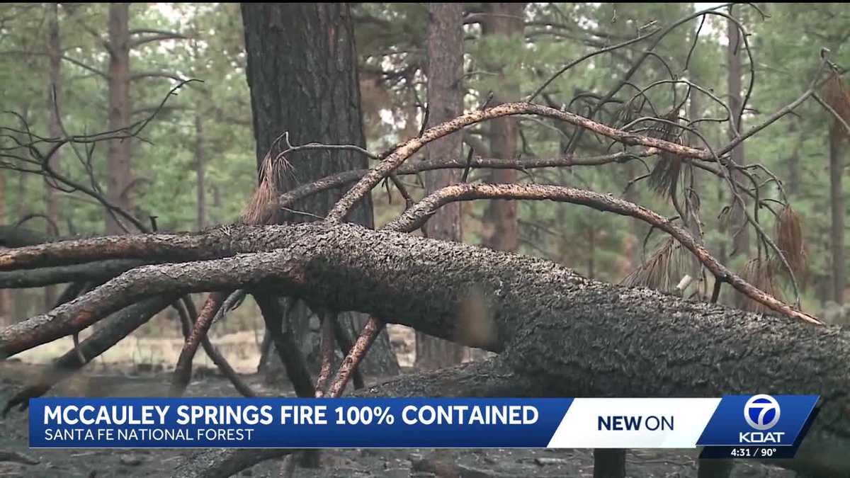 McCauley Springs Fire fully contained after growing 700+ acres - KOAT