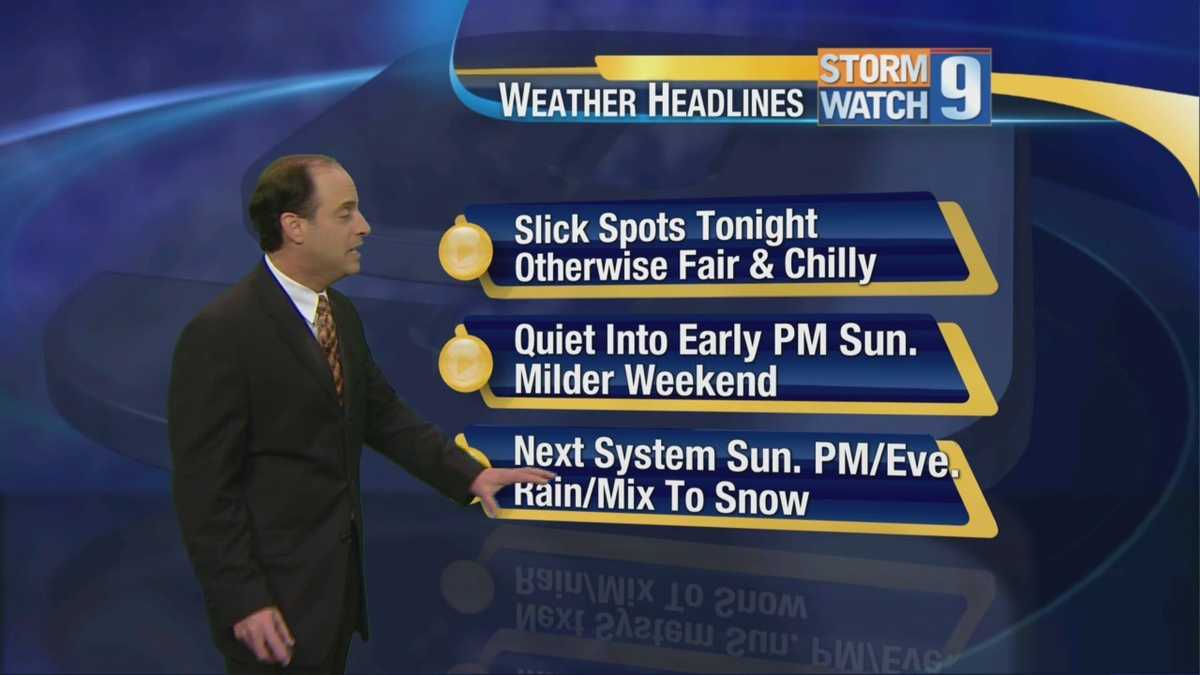 Light snow tapering off, slick spots remain across NH roads