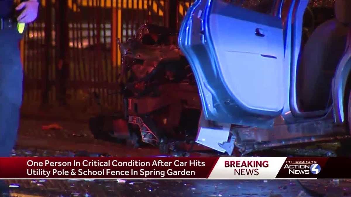1 person in critical condition after early morning crash in Spring Garden