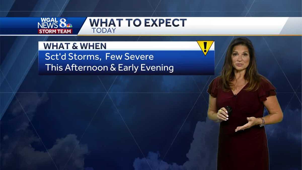 Impact: A Few Severe Storms Possible Today, Then Less Humid & Comfy Monday