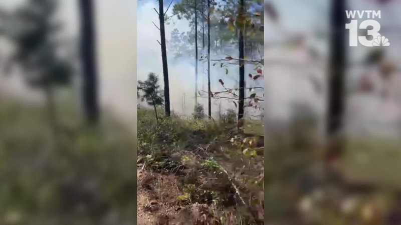 Alabama firefighters battling wildfire in Shelby County; fire advisories for much of state