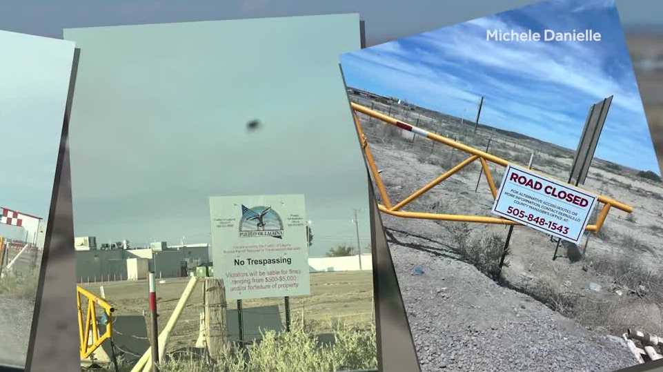 Locked gate on Laguna Pueblo land creates access issues for homeowners near Albuquerque