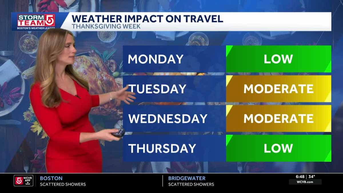 Video- Spot Showers Today, Rain Impacts For Thanksgiving Travel