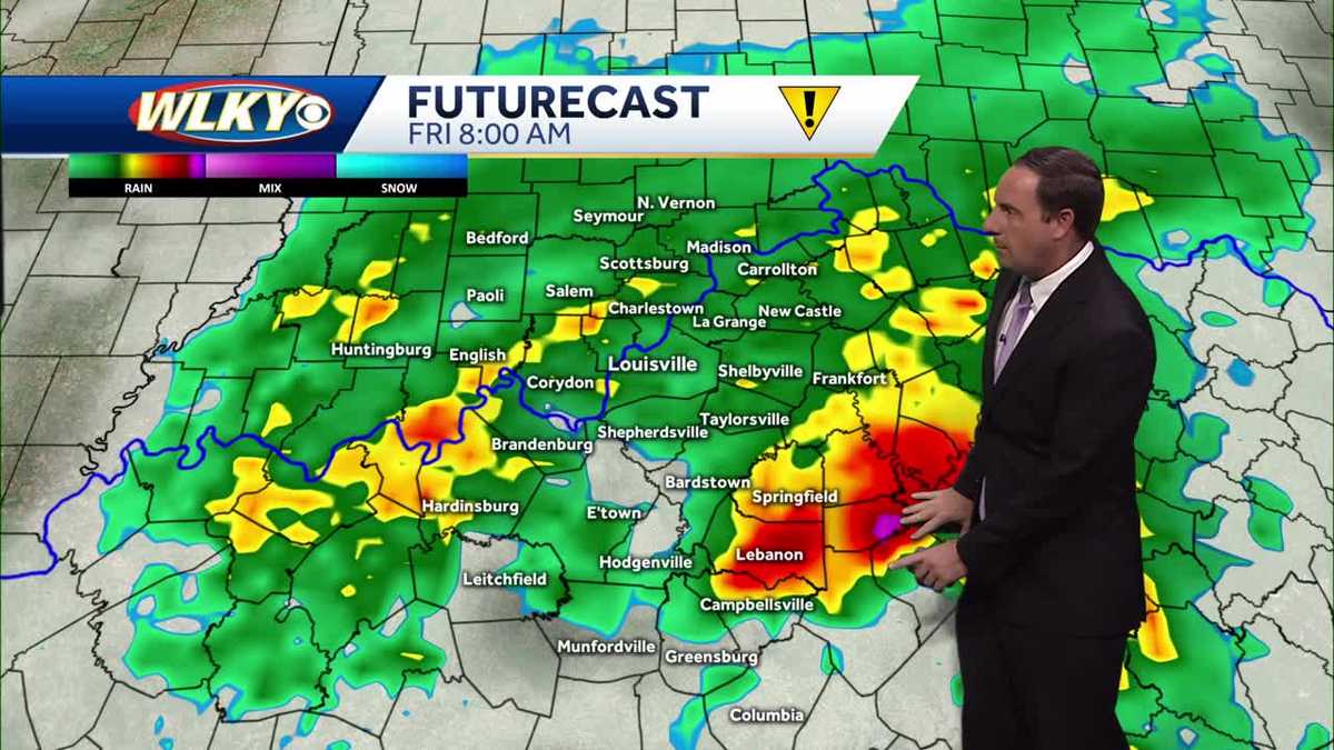 Heavy rain likely Friday morning
