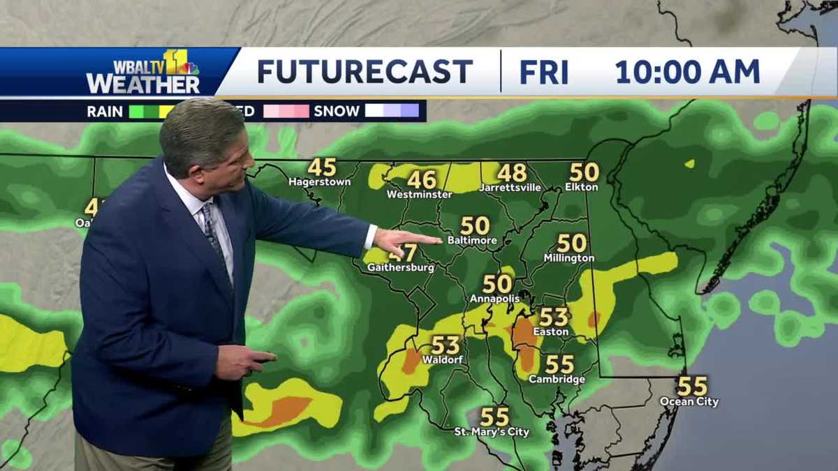 Warm temps and rain showers in forecast