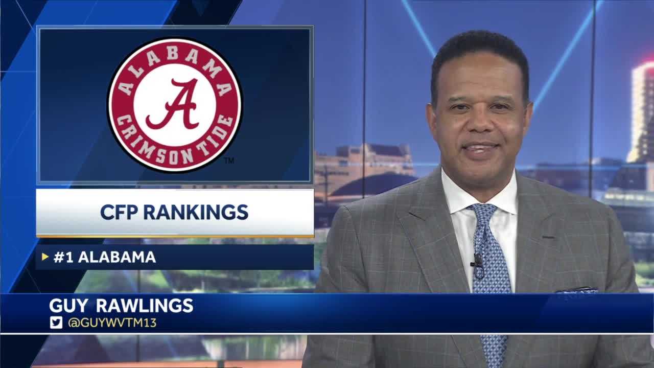 College Football: Alabama Claims Top Spot In First CFB Playoff Rankings