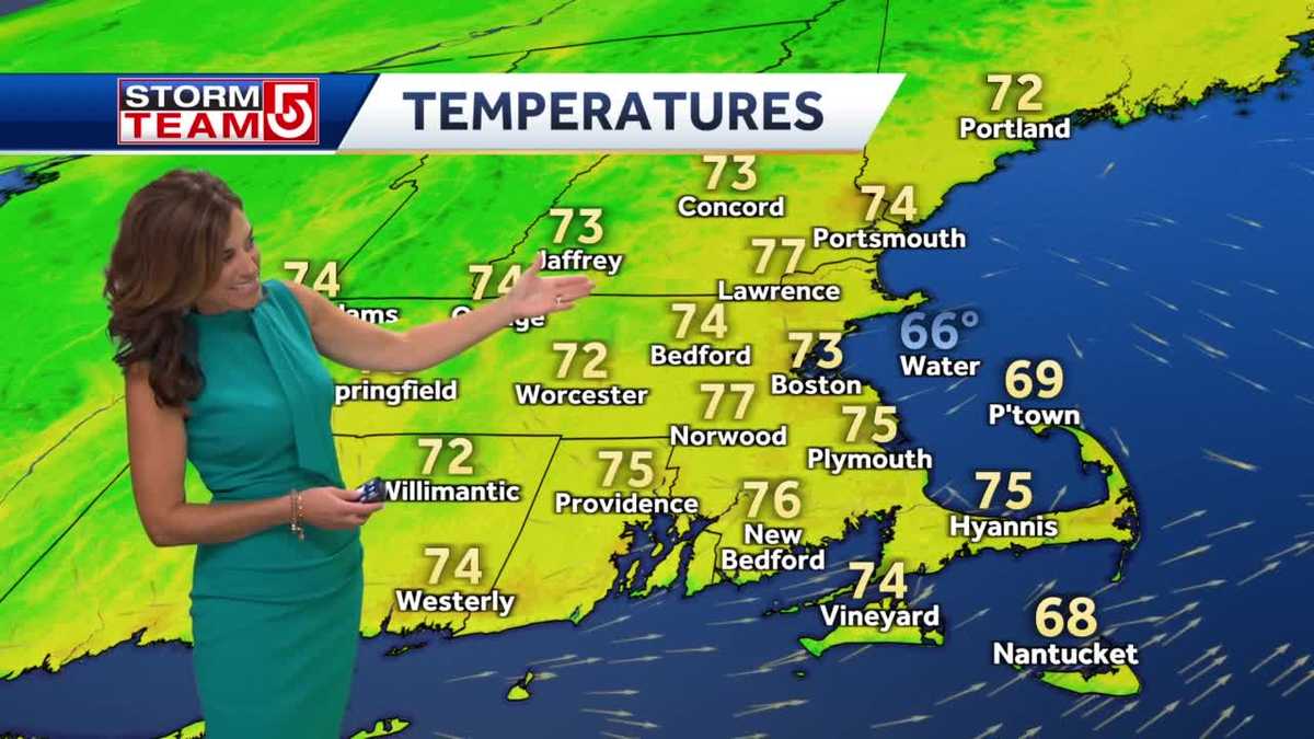 Video: Temps remaining in the 70's