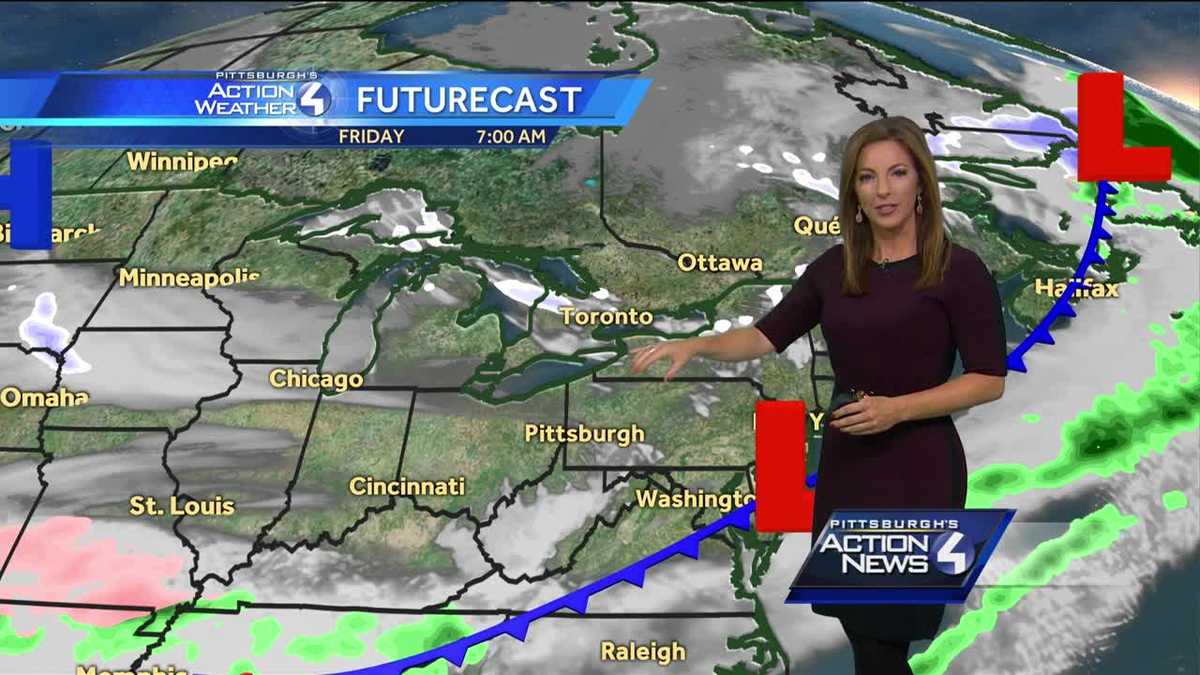 Ashley's midday forecast for Pittsburgh calling for heavy rain