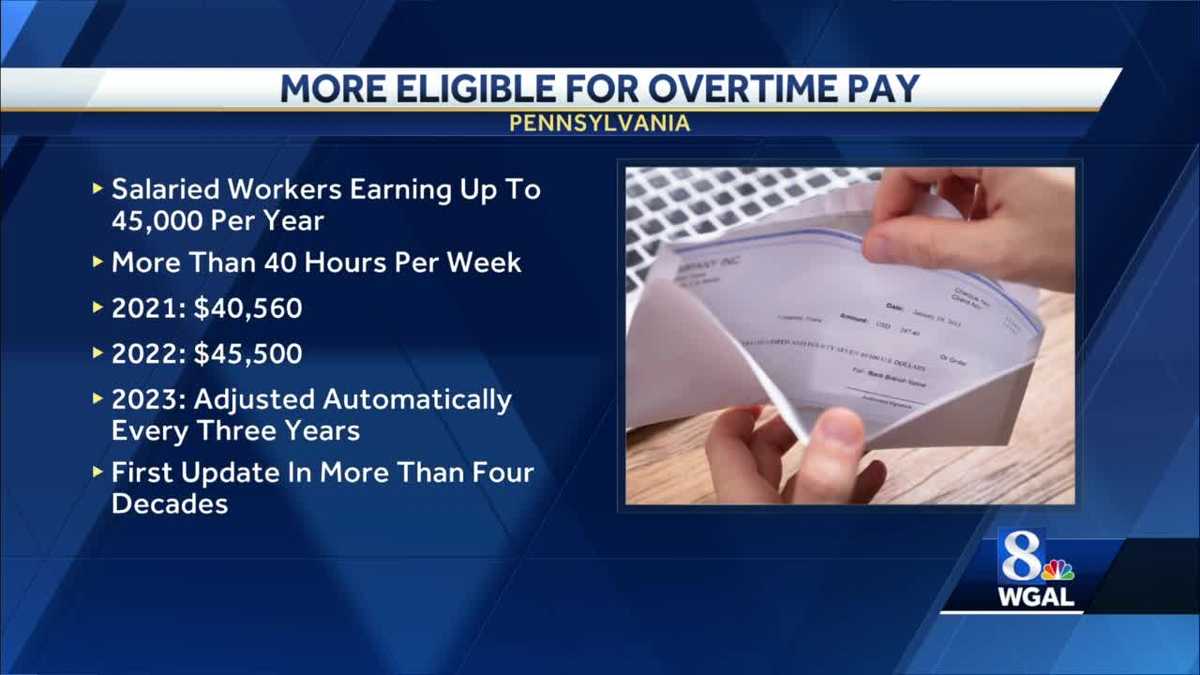 PA DEPARTMENT of Labor new wage overtime rules go into effect