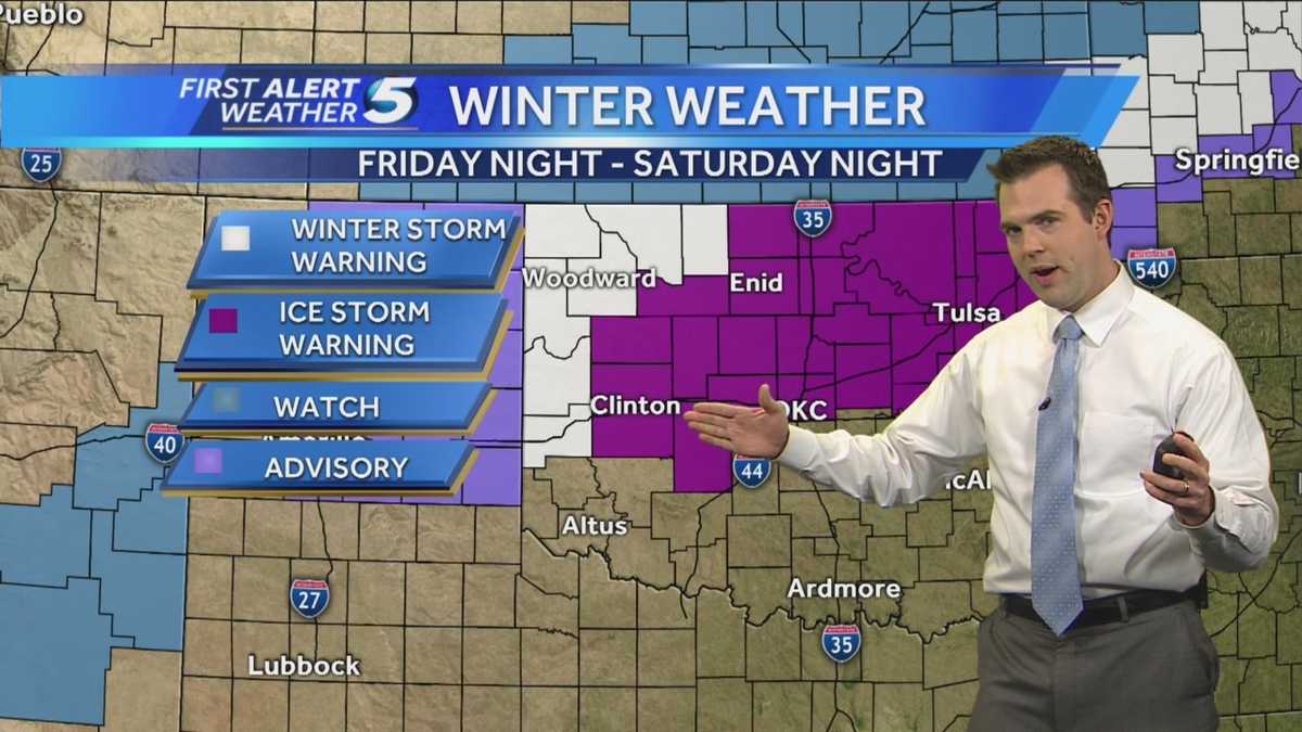 Ice Storm warning issued for Oklahoma City