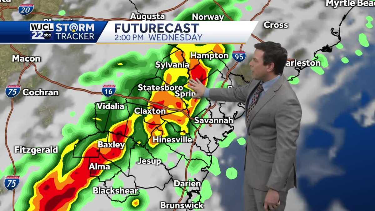 Showers and storms likely this afternoon. Severe storms possible