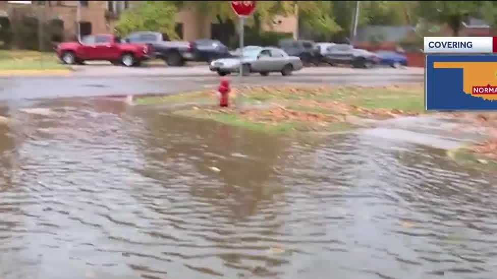Oklahoma morning storms bring flooding to Norman, OKC metro