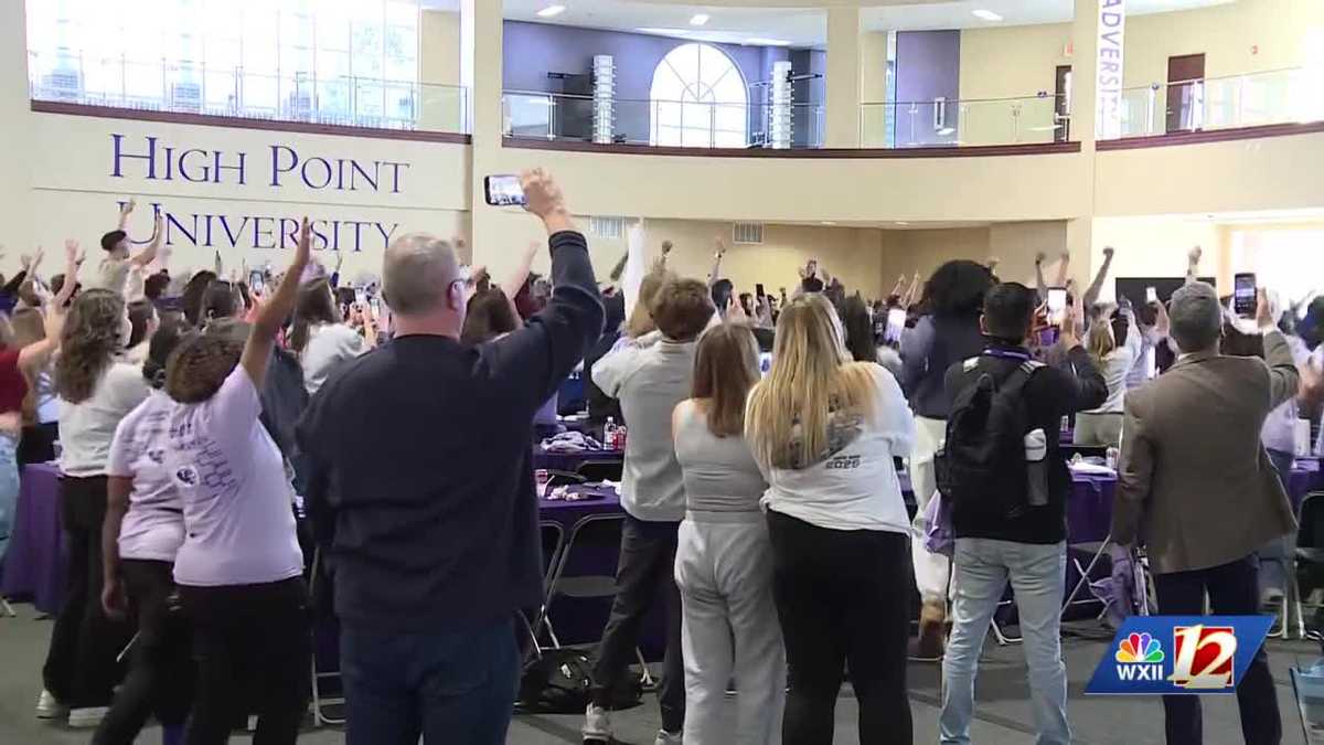 High Point University men's basketball team still dancing, upsets Wisconsin in Round of 64