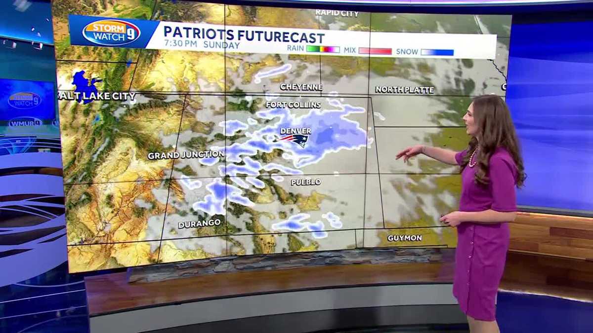 Patriots forecast: Cold in Denver; very snowy in New England