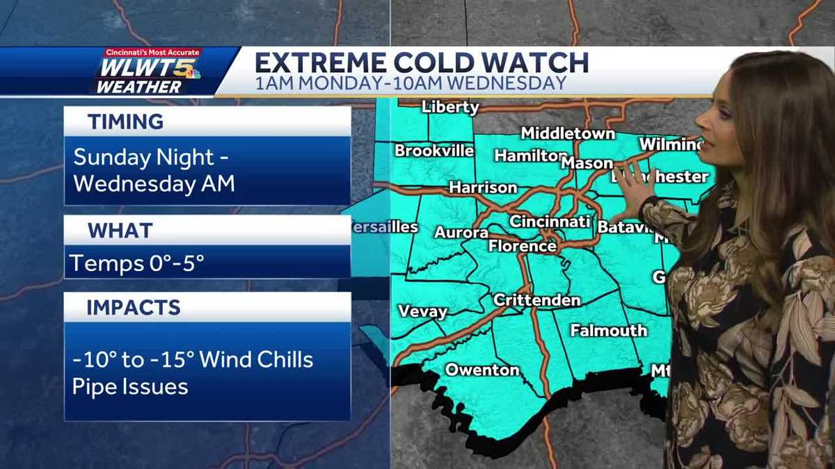 Extreme Cold Watch issued ahead of Arctic blast