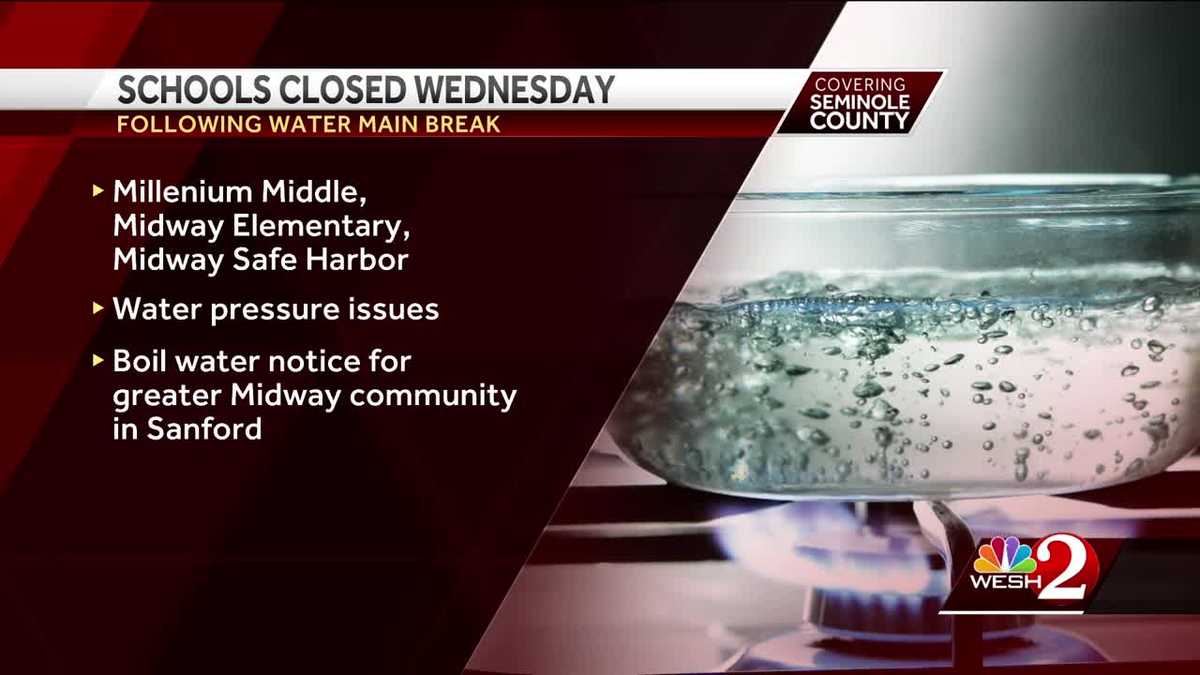 Three Sanford area schools cancel classes for Wednesday