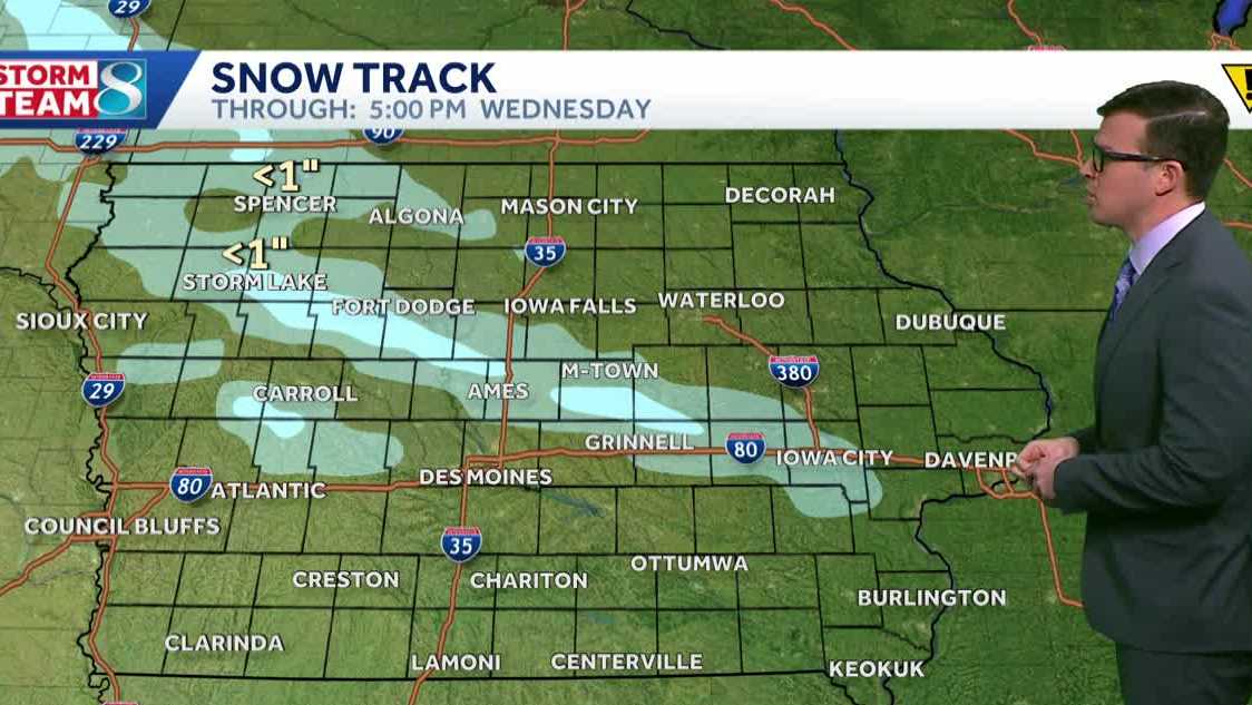 Iowa weather: Snow chances return this evening and overnight
