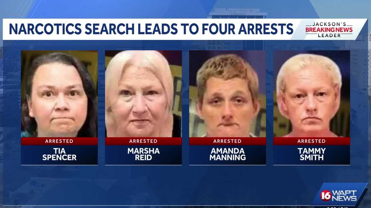 Four women charged after Greenville drug raid near churches