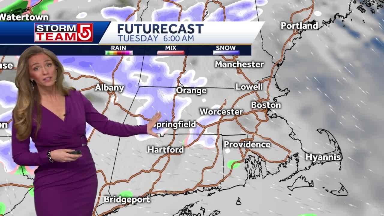 Video: Snowflakes Possible As Storm Moves Through Tuesday