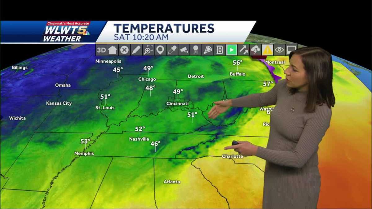 Cooler through the next few days