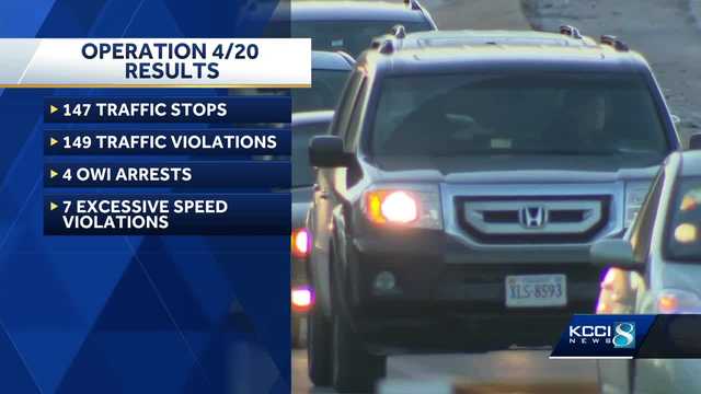 Operation 4/20: Nearly 150 traffic citations issued in central Iowa - Vimarsana News