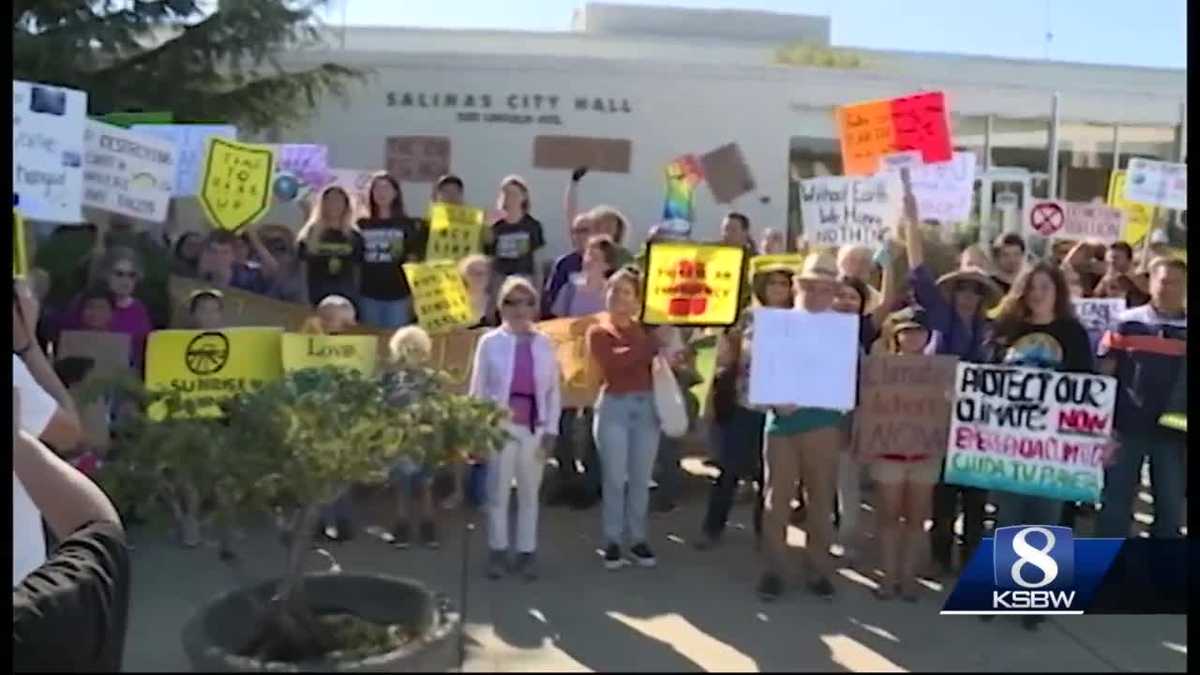 Dozens show up at Salinas city hall to protest climate change