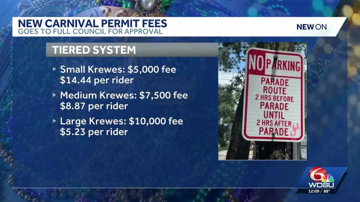 Here's how much a Carnival krewe could spend on permit fees under proposed new tiered system