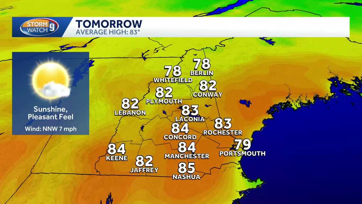 Video: Lower humidity makes for nice weekend ahead