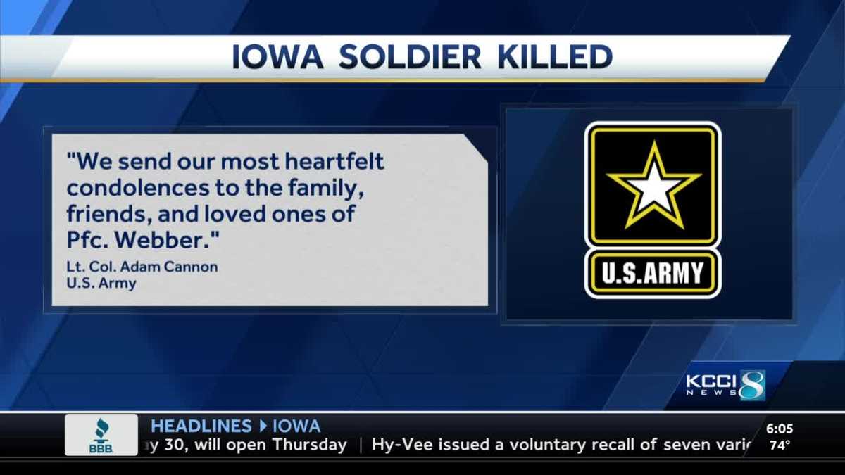 Iowa soldier killed in maintenance accident