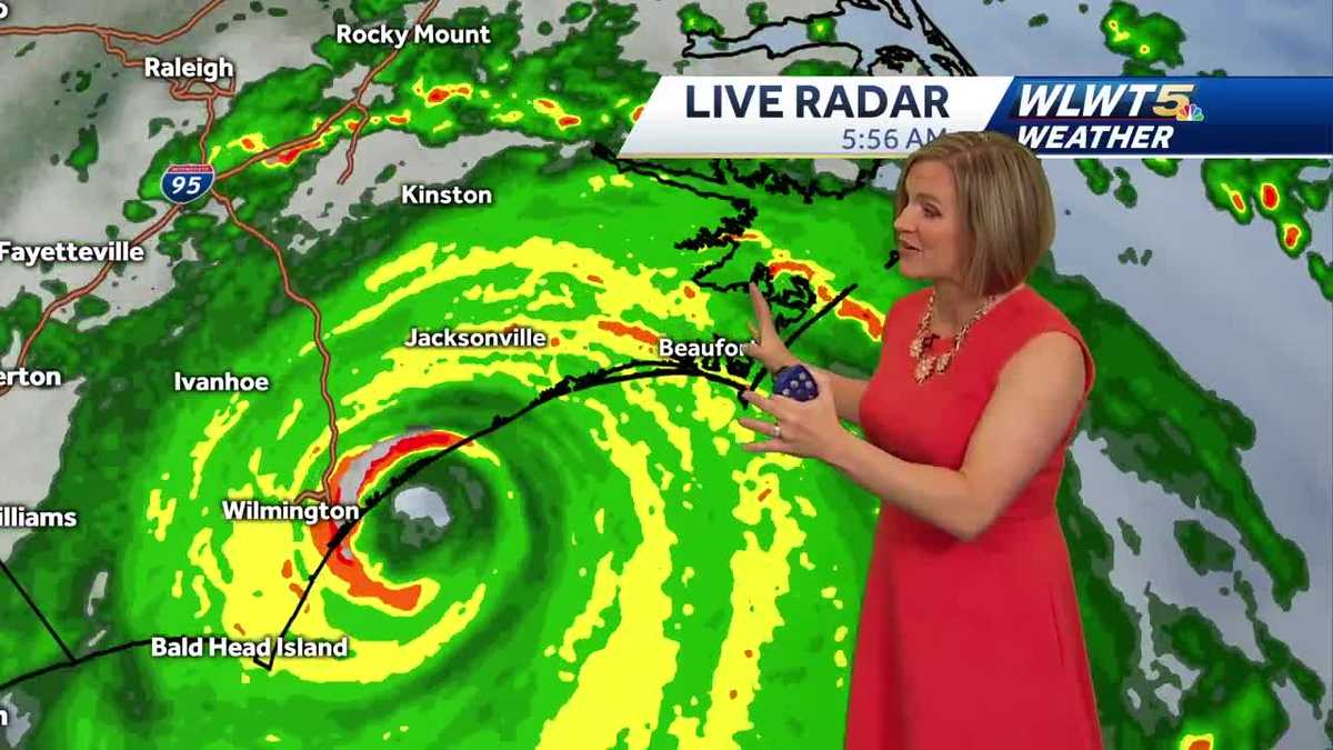 Summer weather here as Florence slams the Carolinas