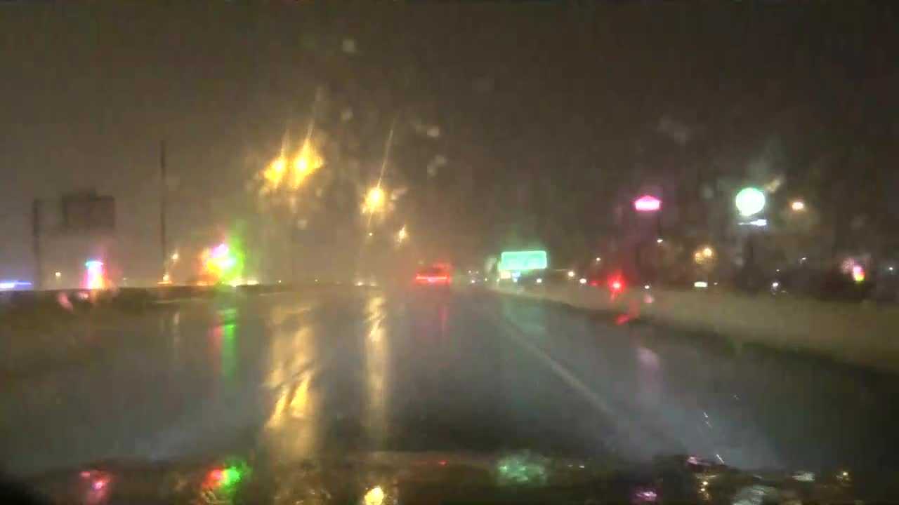 Heavy rainfall causes wet road conditions for morning commute in OKC metro