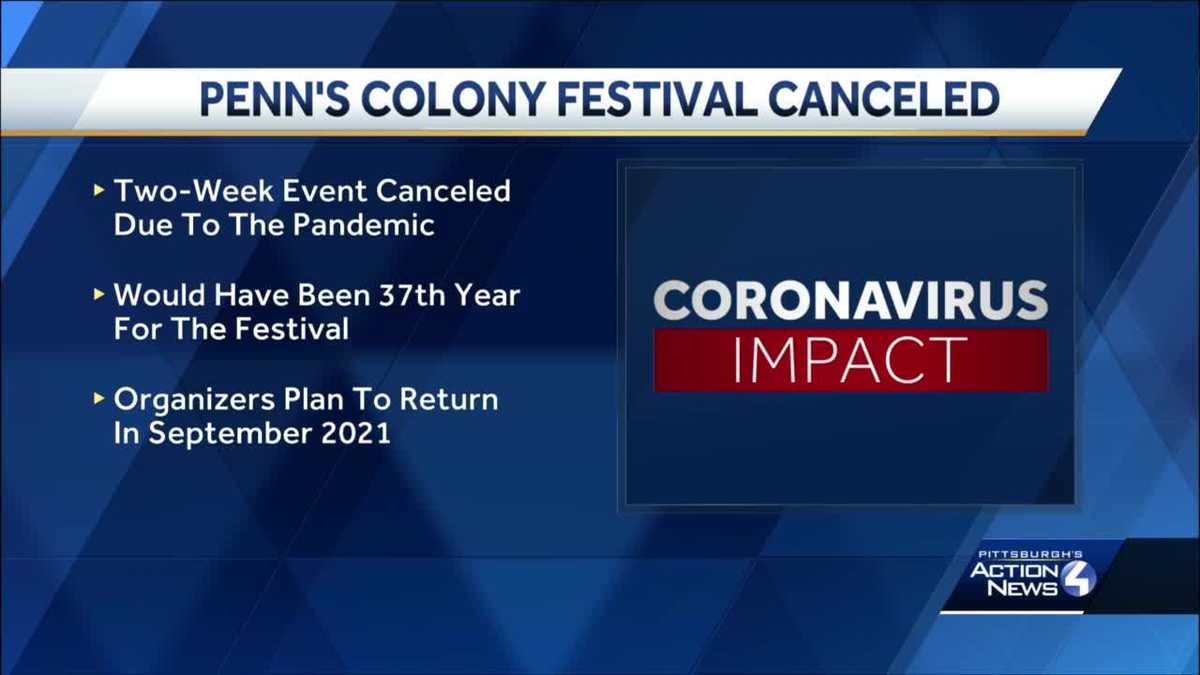 Penn's Colony Festival canceled due to COVID19 pandemic