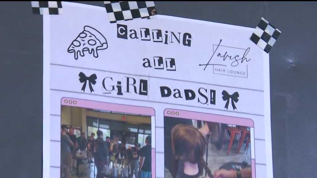 Albuquerque dads learn braiding skills at pizza shop event