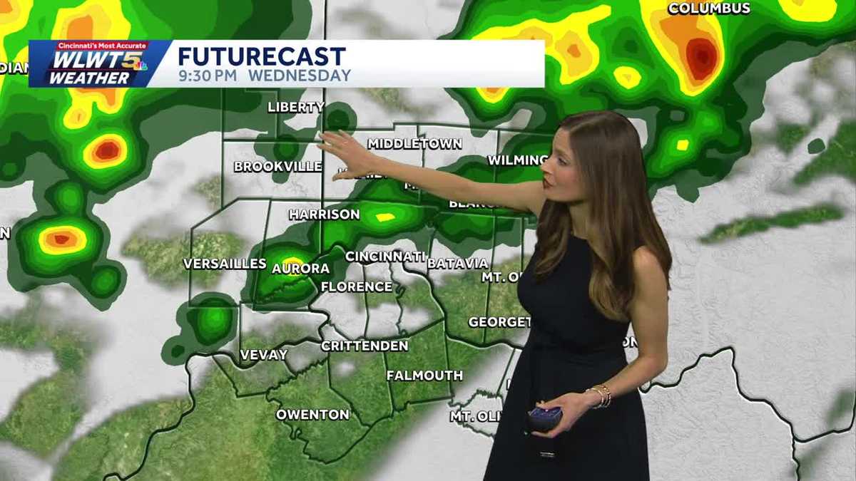 Stray rain and near-record highs in Cincinnati Wednesday