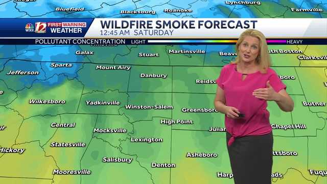 Nice holiday weekend in North Carolina, wildfire smoke returning - Vimarsana News
