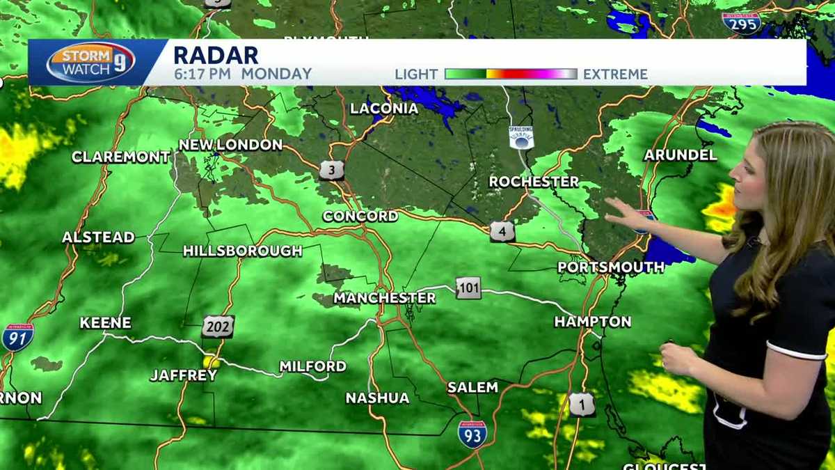 Video: Downpours likely in southern New Hampshire
